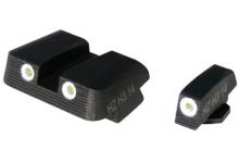 NITESIGHT, Tritium Sight, Fits Glock 10mm & 45ACP, Front/Rear Set GLN129