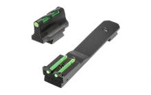 Sight Set, Fiber Optic Sights, Fits Henry H009/H009AW, Fixed Sights, Green Rear, Green, Red, and White LightPipes for Front HHVS620