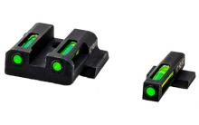 LiteWave H3 Tritium/Litepipe Night Sights, Fits S&W Shield, Front Green and Rear MPSN321