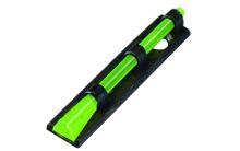 TriComp Interchangeable Front Sight, Fits Most Vent Ribbed Shotguns with Removeable Front Bead, 6 LitePipes in various s, Rear Sight in Green, with Tri-Comp PM2003