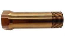OPS/AE Midway Adapter, 1/2X28", For Use with Ops Inc 12 Model, AEM5 and OCM5 Suppressors, Raw Heat Treat Finish, Gold OCL-501